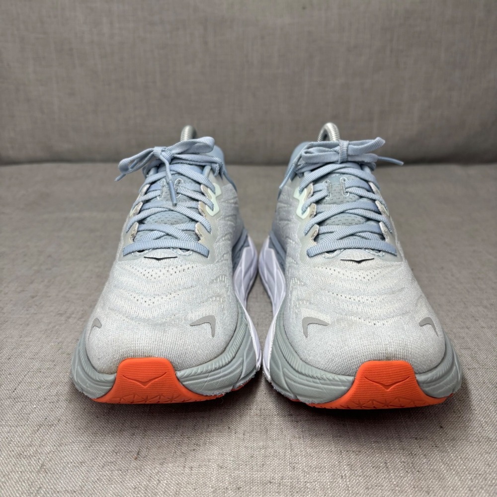 Hoka Arahi 6 Running Shoes Harbor Mist Celery Grey Orange Stability Women's 7.5 - Picture 4 of 12